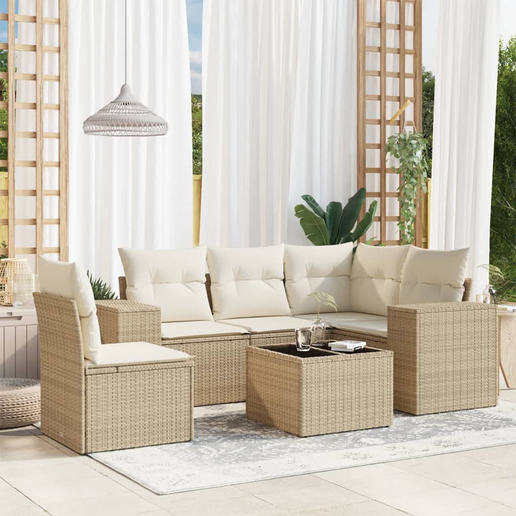 Set Mobilier De Grădină Cu Perne, 5 Piese, Negru, Poliratan