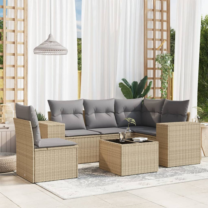 Set Mobilier De Grădină Cu Perne, 5 Piese, Negru, Poliratan