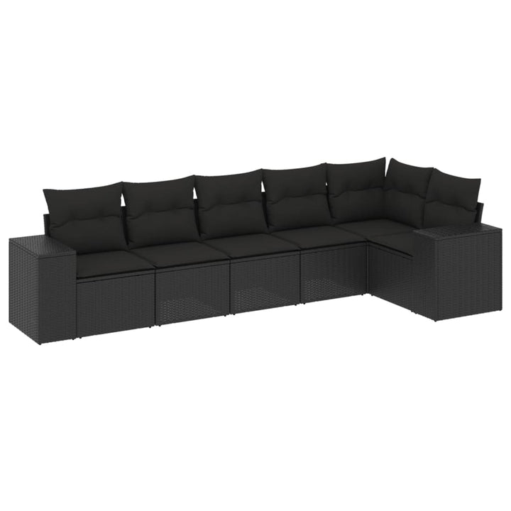 Set Mobilier De Grădină Cu Perne, 6 Piese, , Poliratan