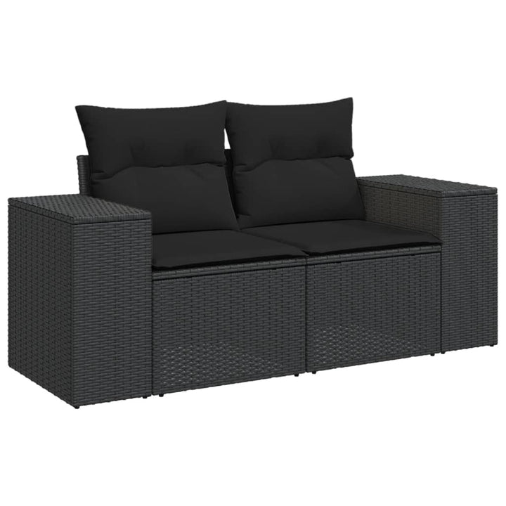 Set Canapele De Grădină Cu Perne, 10 Piese, , Poliratan