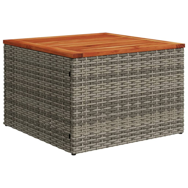 Set Canapea De Grădină Cu Perne, 5 Piese, Gri, Poliratan