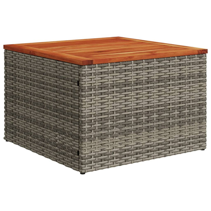 Set Canapea De Grădină Cu Perne, 5 Piese, Gri, Poliratan