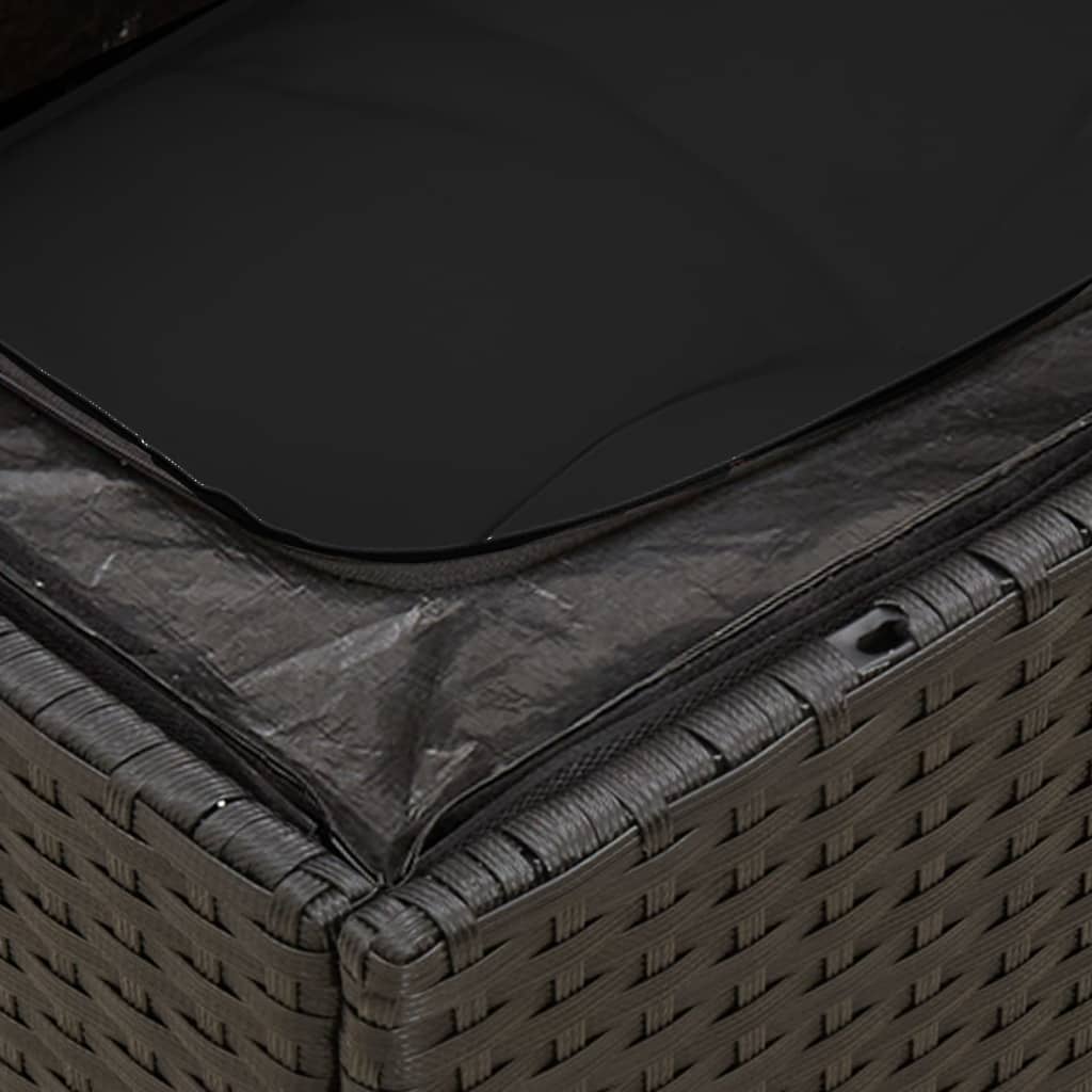 Set Mobilier De Grădină Cu Perne, 9 Piese, , Poliratan