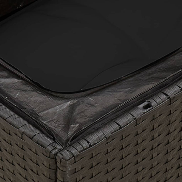 Set Mobilier De Grădină Cu Perne, 9 Piese, , Poliratan