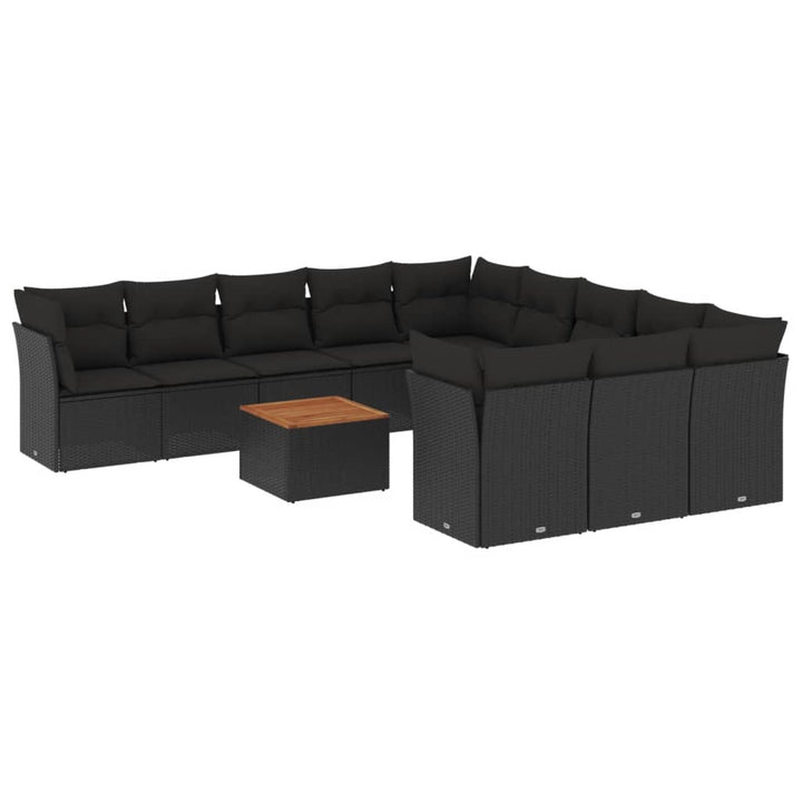 Set Canapele De Grădină, 12 Piese, Cu Perne, , Poliratan