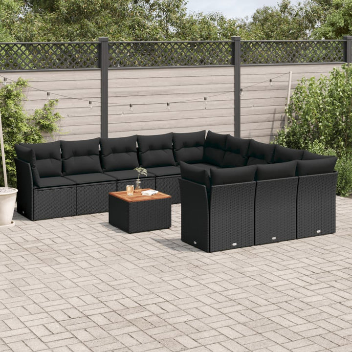 Set Canapele De Grădină, 12 Piese, Cu Perne, , Poliratan