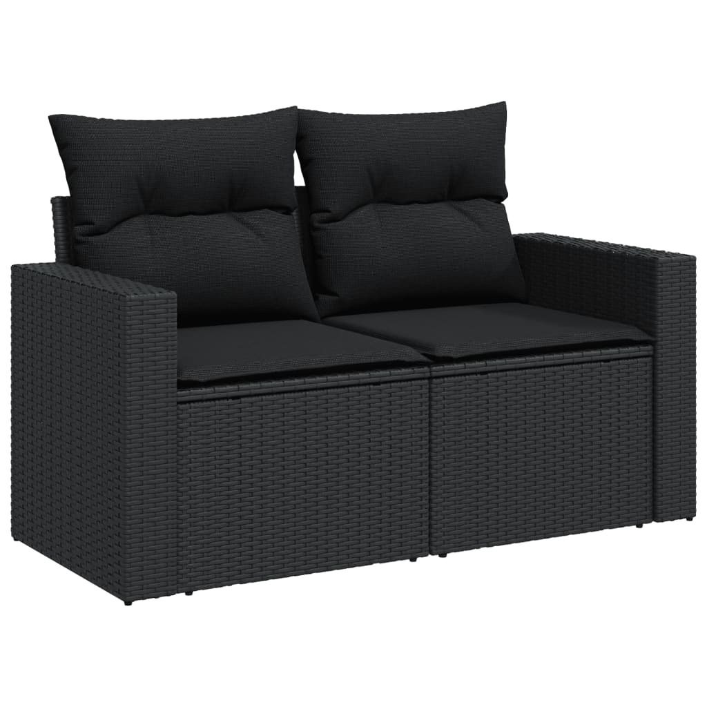 Set Canapele De Grădină Cu Perne, 11 Piese, , Poliratan