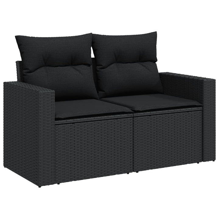 Set Canapele De Grădină Cu Perne, 11 Piese, , Poliratan