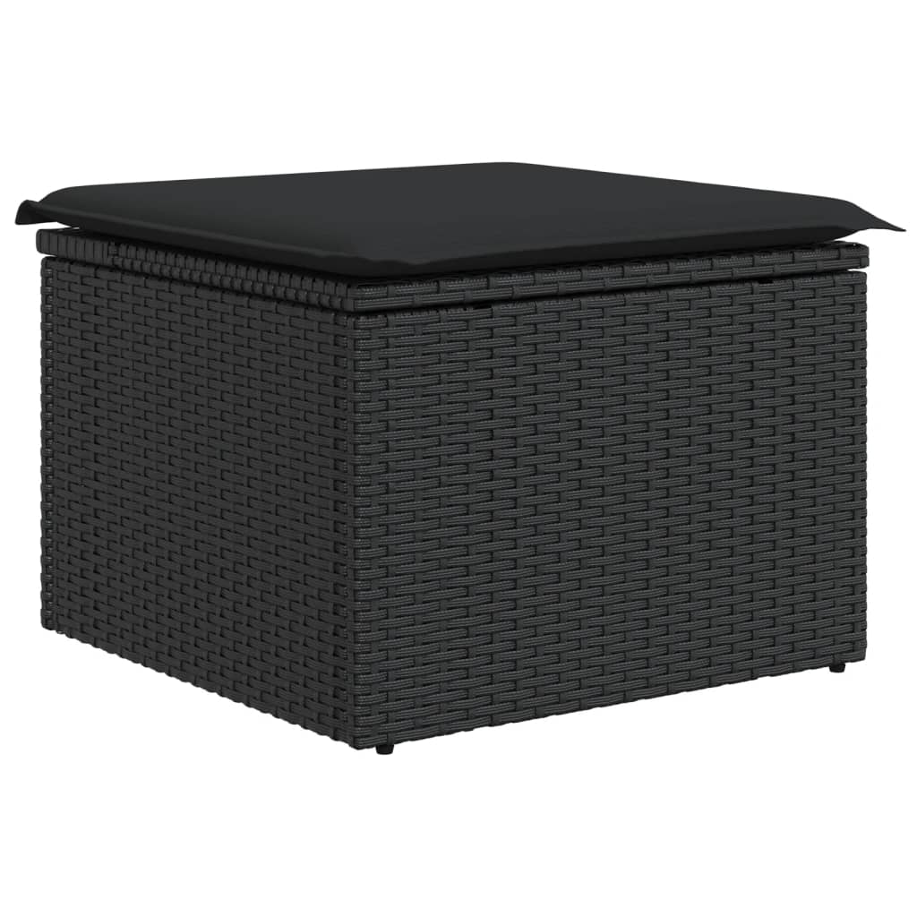 Set Canapele De Grădină Cu Perne, 11 Piese, , Poliratan