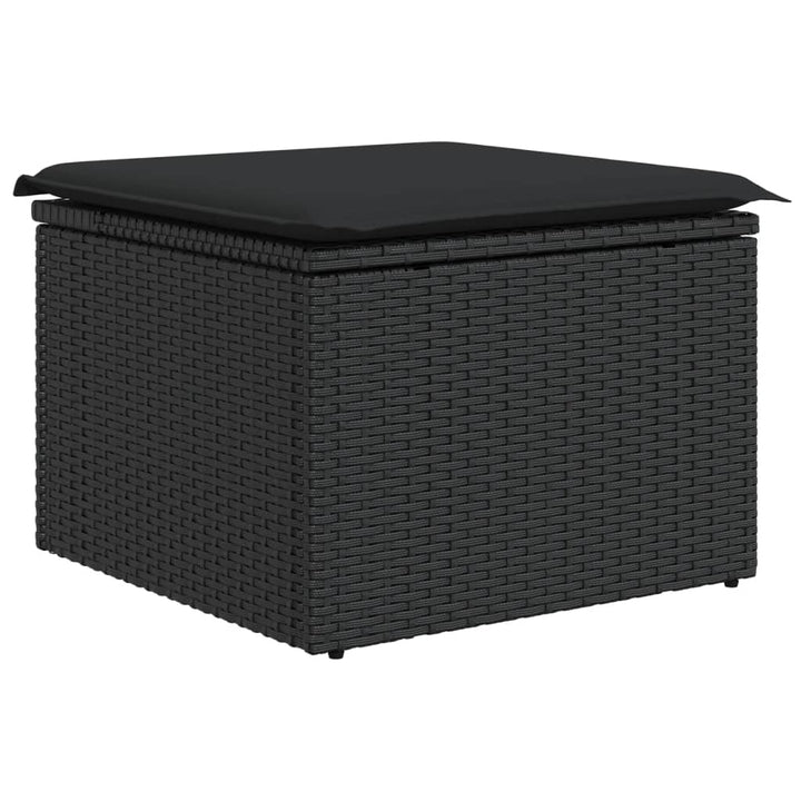 Set Canapele De Grădină Cu Perne, 11 Piese, , Poliratan