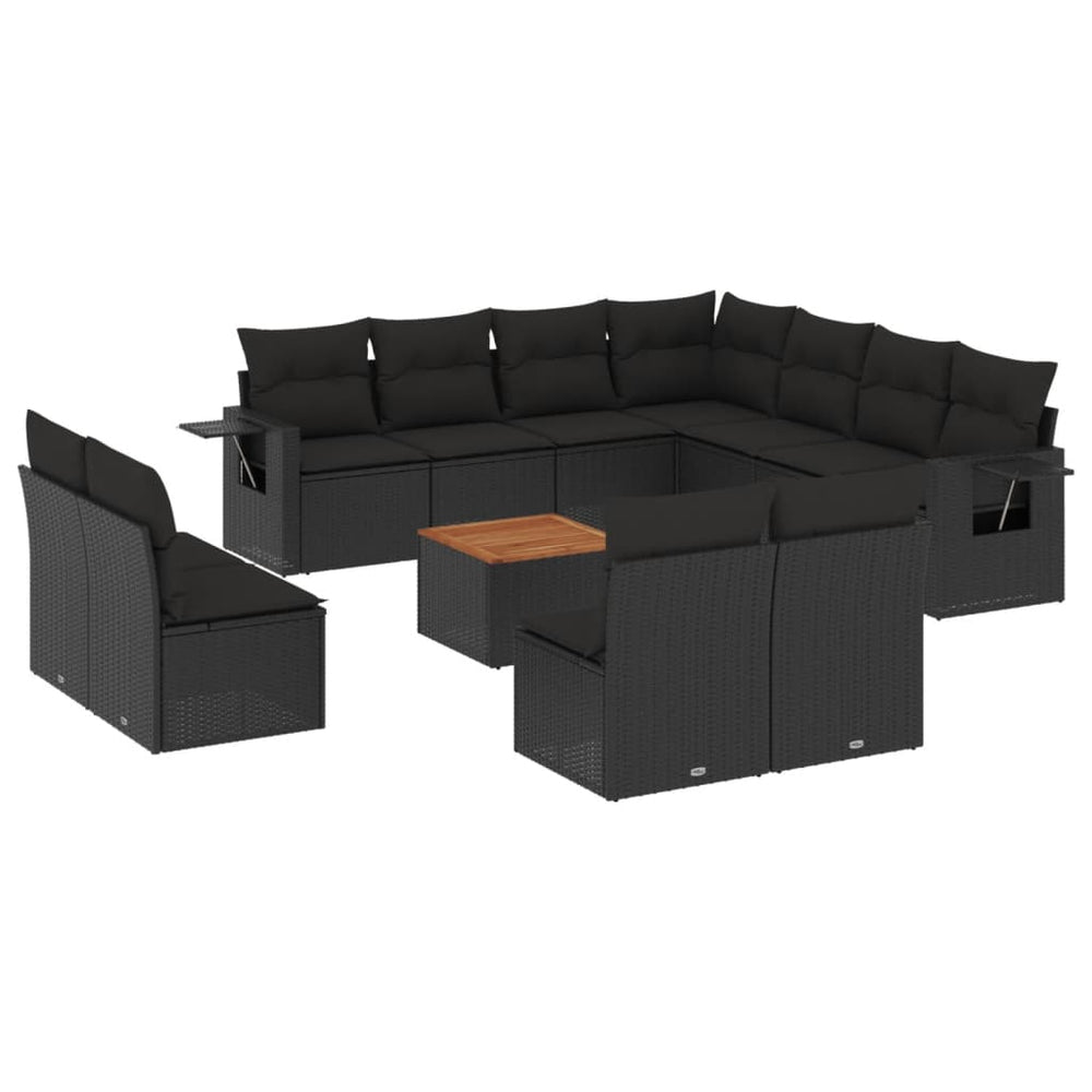 Set Canapele De Grădină, 12 Piese, Cu Perne, , Poliratan