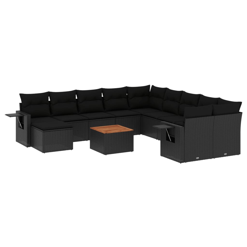 Set Canapele De Grădină, 12 Piese, Cu Perne, , Poliratan