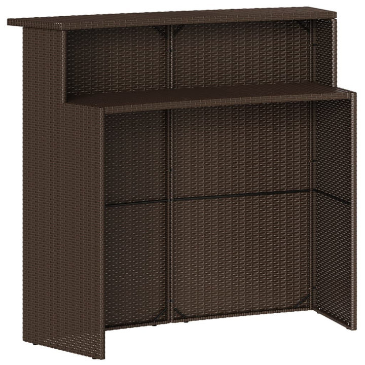 Set Mobilier Bar De Grădină Cu Perne, 5 Piese, , Poliratan