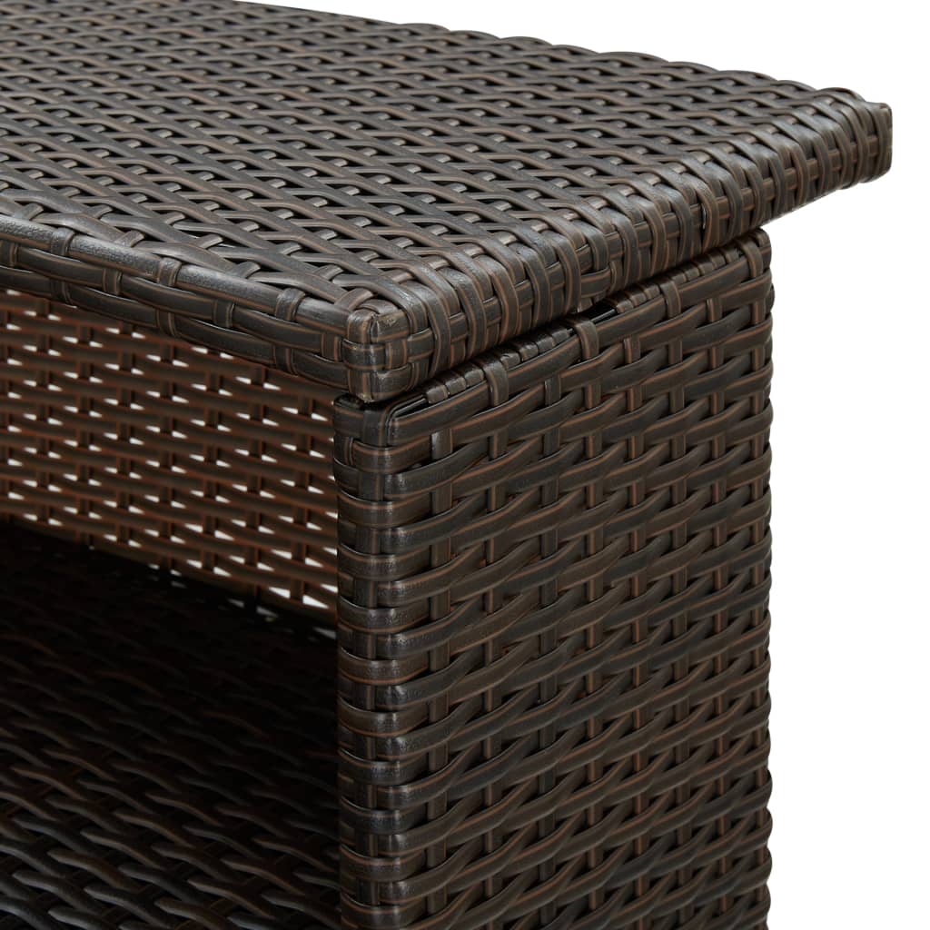 Set Mobilier Bar De Grădină Cu Perne, 5 Piese, , Poliratan