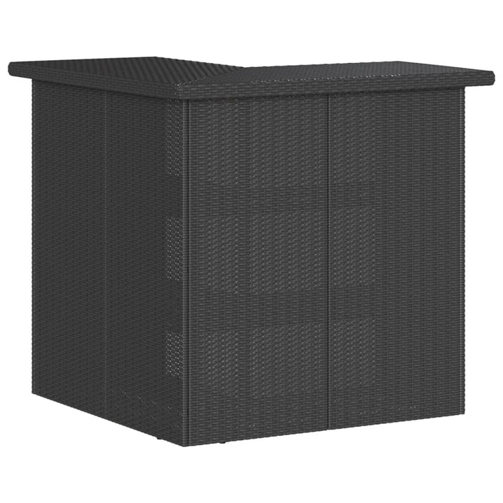 Set Mobilier Bar De Grădină Cu Perne, 3 Piese, , Poliratan
