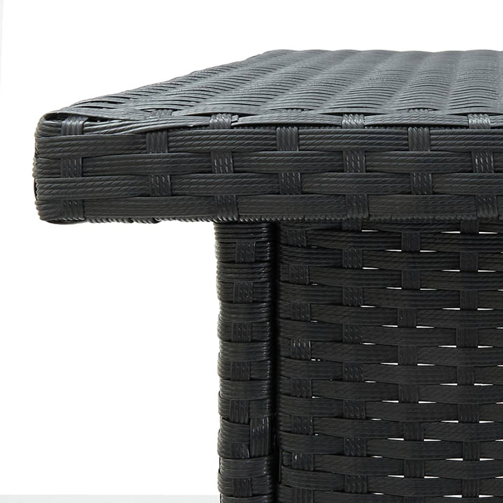 Set Mobilier Bar De Grădină Cu Perne, 3 Piese, , Poliratan