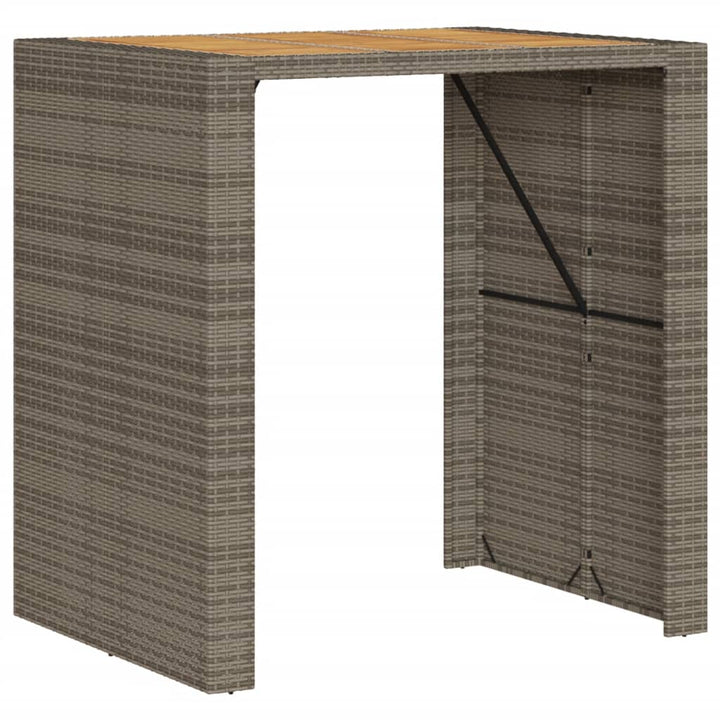 Set Mobilier Bar De Grădină, Cu Perne, 5 Piese, , Poliratan