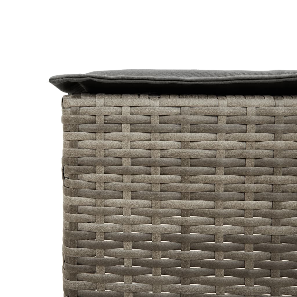 Set Mobilier Bar De Grădină, Cu Perne, 5 Piese, , Poliratan