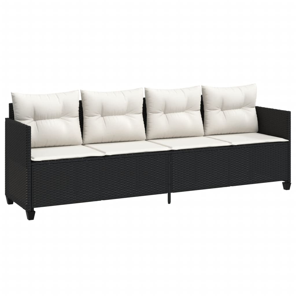 Set Mobilier De Grădină Cu Perne, 5 Piese, , Poliratan
