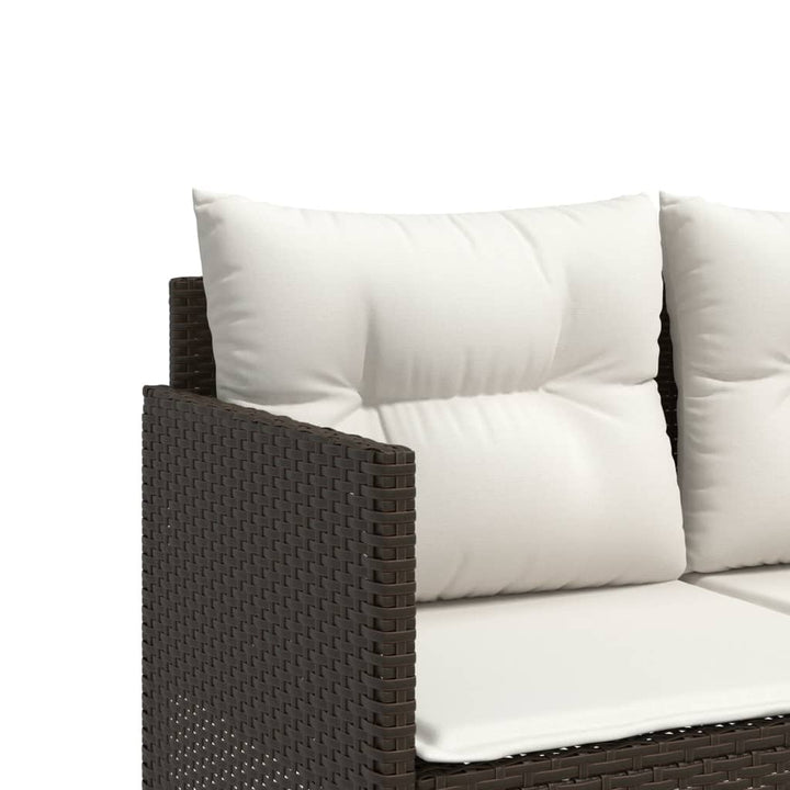 Set Canapele De Grădină Cu Perne, 5 Piese, , Poliratan