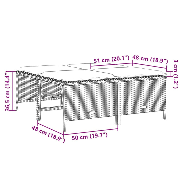 Set Canapele De Grădină Cu Perne, 5 Piese, , Poliratan