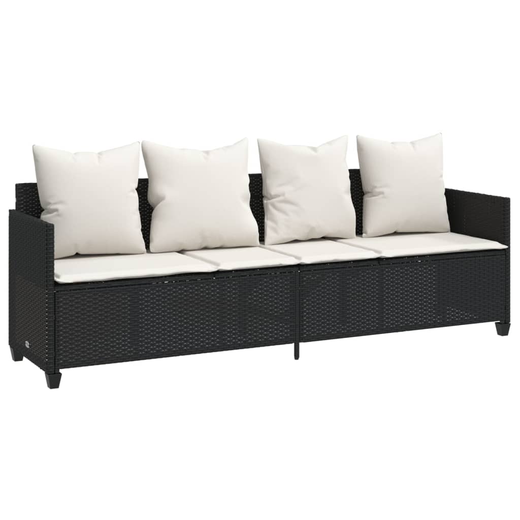 Set Mobilier De Grădină Cu Perne, 5 Piese, , Poliratan