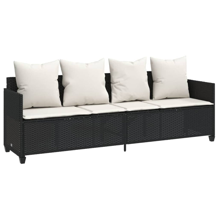 Set Mobilier De Grădină Cu Perne, 5 Piese, , Poliratan
