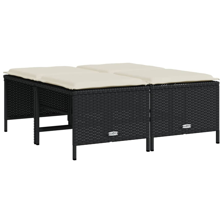 Set Mobilier De Grădină Cu Perne, 5 Piese, , Poliratan