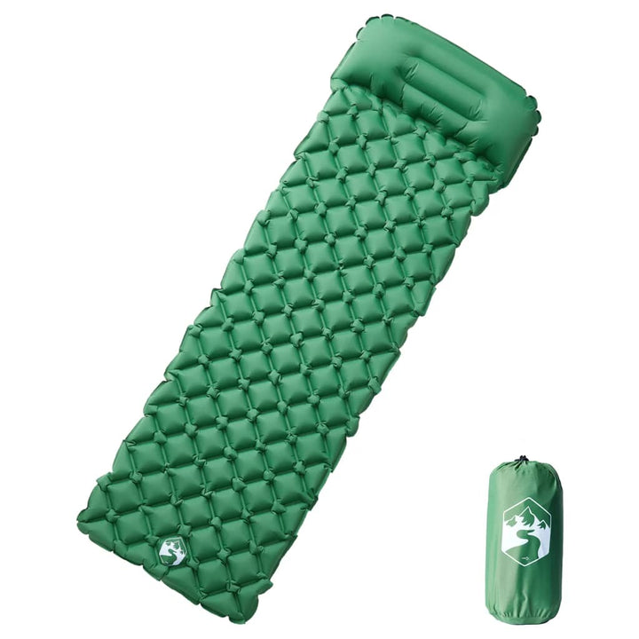 Saltea De Camping Gonflabilă Cu Pernă, 1 Persoană, Bleumarin