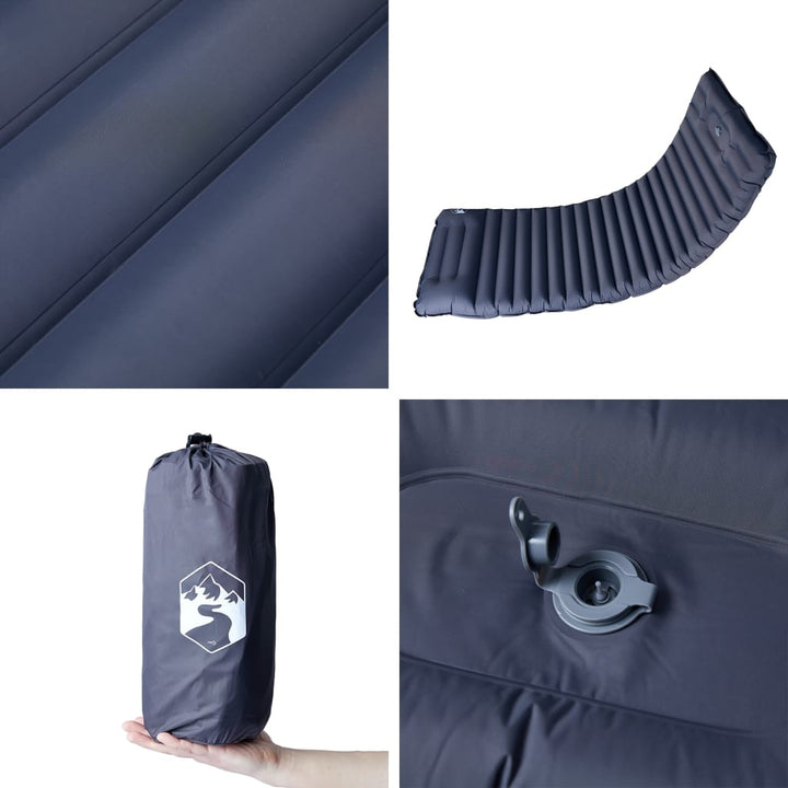 Saltea De Camping Auto-Gonflabilă, Cu Pernă, 1 Persoană,