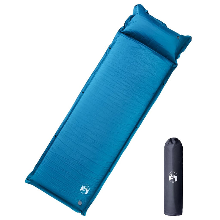 Saltea De Camping Gonflabilă Cu Pernă, 1 Persoană,