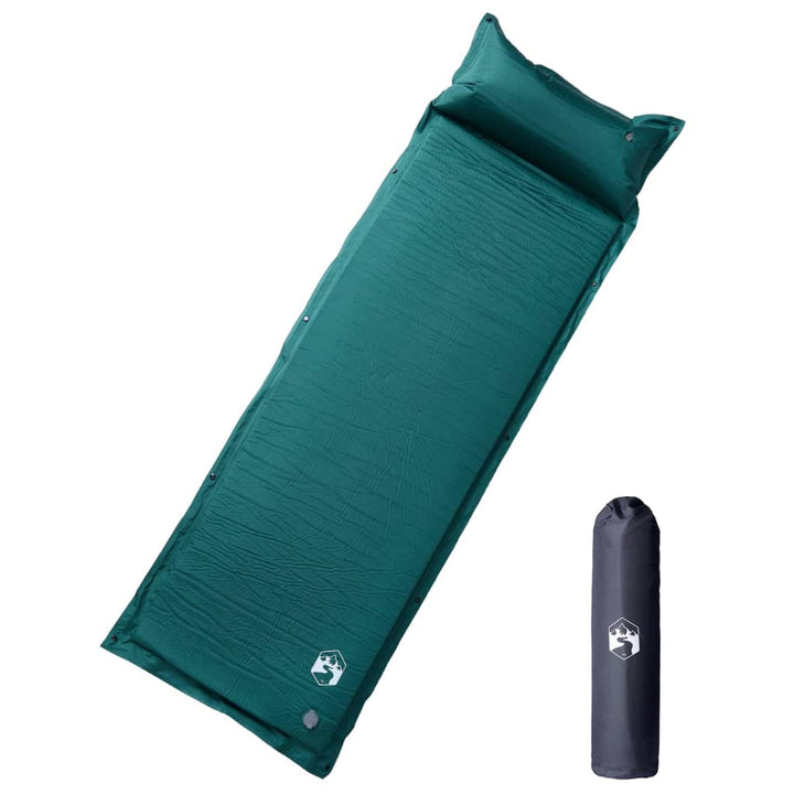 Saltea De Camping Gonflabilă Cu Pernă, 1 Persoană,