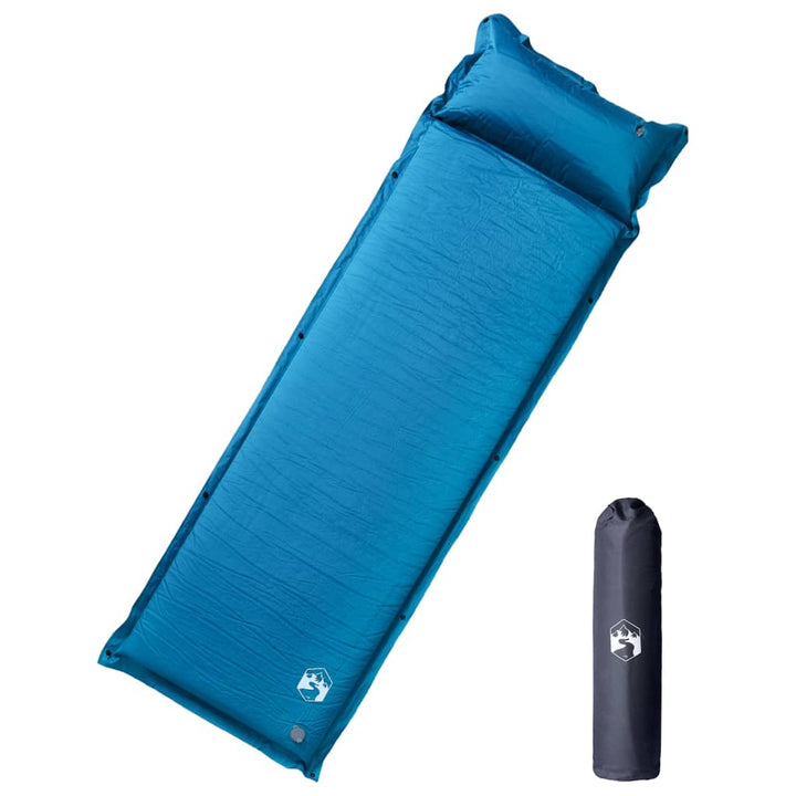 Saltea De Camping Gonflabilă Cu Pernă, 1 Persoană,