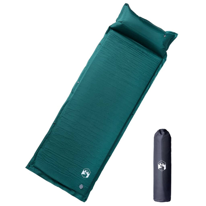 Saltea De Camping Gonflabilă Cu Pernă, 1 Persoană,
