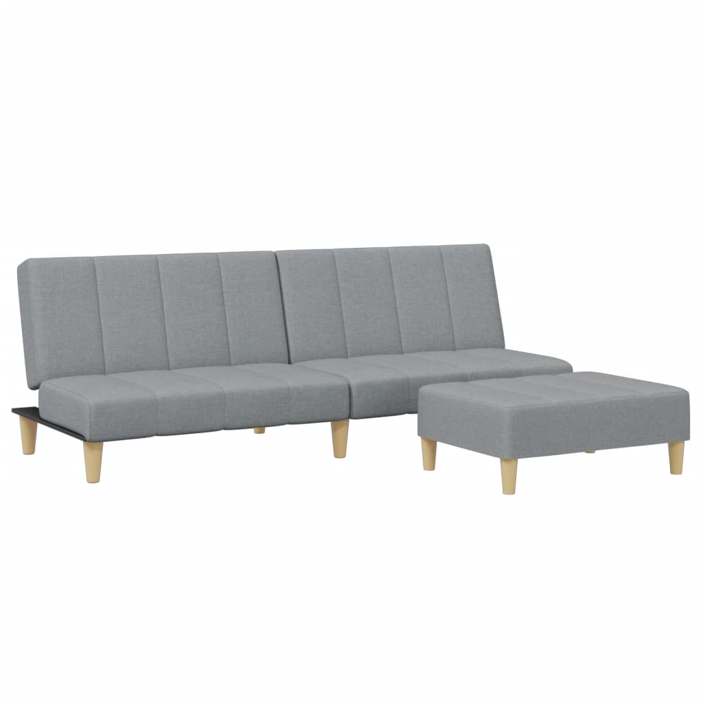 Canapea Extensibilă Cu Taburet, 2 Locuri, , Textil