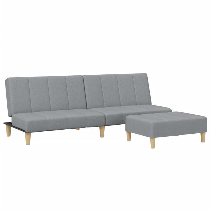 Canapea Extensibilă Cu Taburet, 2 Locuri, , Textil