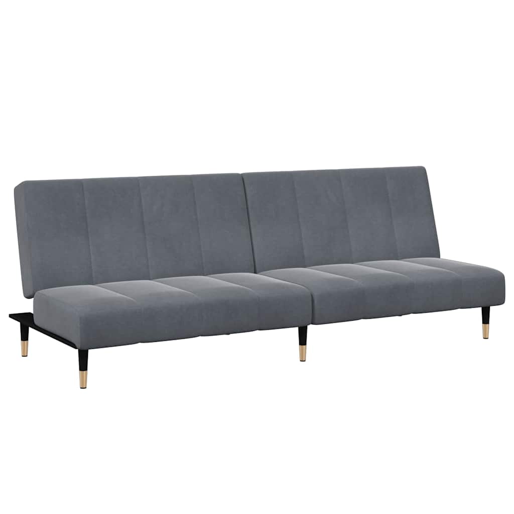 Canapea Extensibilă Cu Taburet, 2 Locuri, , Catifea
