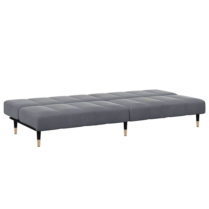 Canapea Extensibilă Cu Taburet, 2 Locuri, , Catifea