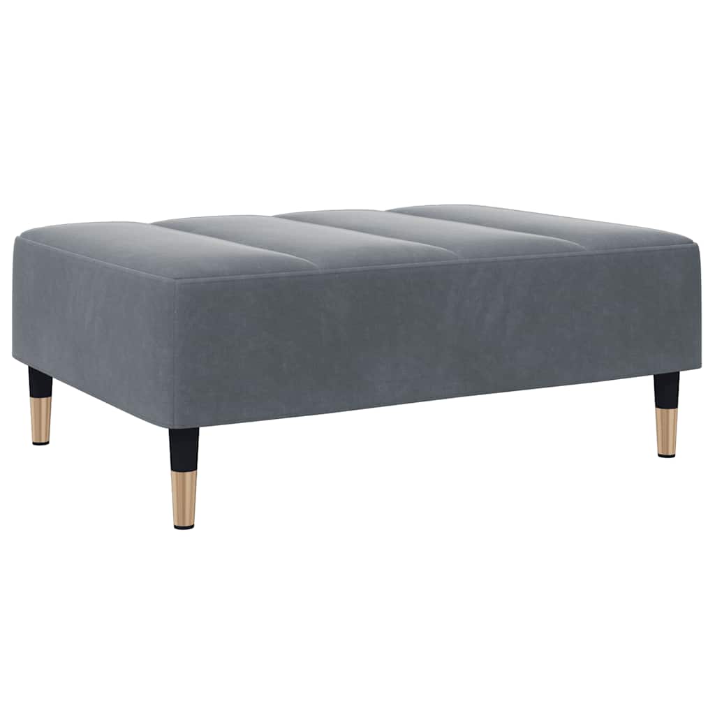 Canapea Extensibilă Cu Taburet, 2 Locuri, , Catifea