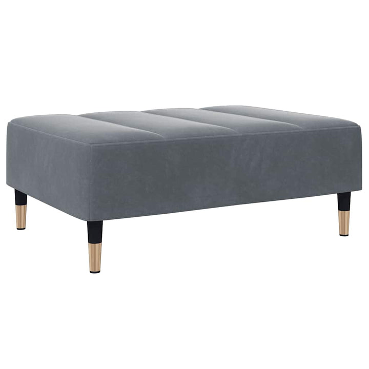 Canapea Extensibilă Cu Taburet, 2 Locuri, , Catifea