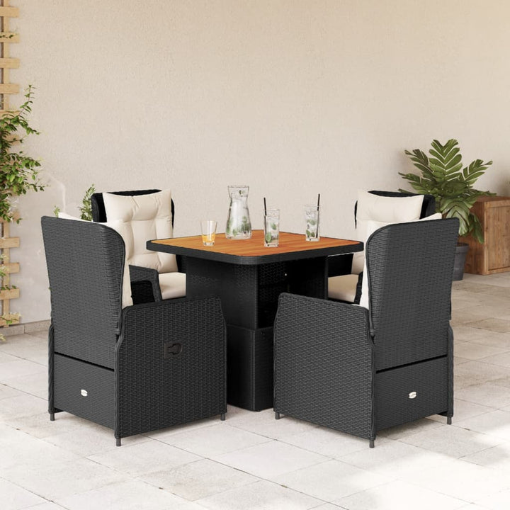 Set Bistro De Grădină Cu Perne, 3 Piese, , Poliratan