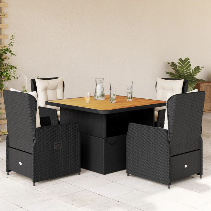 Set Bistro De Grădină Cu Perne, 3 Piese, , Poliratan