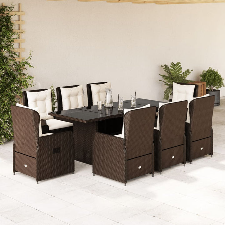Set Mobilier De Grădină Cu Perne, 7 Piese, , Poliratan