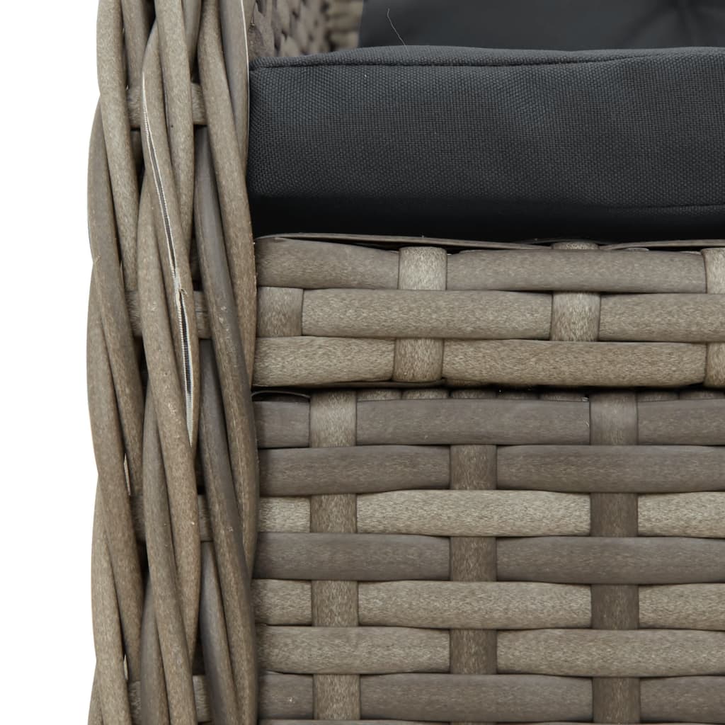 Set Mobilier De Grădină Cu Perne, 7 Piese, , Poliratan