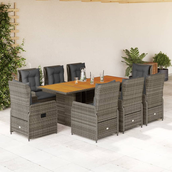 Set Mobilier De Grădină Cu Perne, 7 Piese, , Poliratan