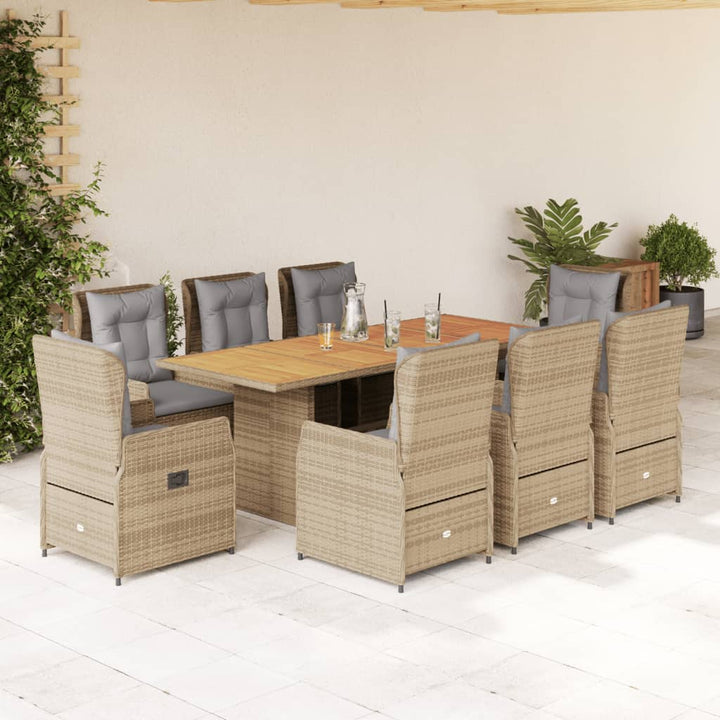 Set Mobilier De Grădină Cu Perne, 7 Piese, , Poliratan