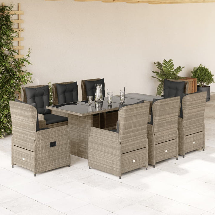 Set Mobilier De Grădină Cu Perne, 7 Piese, , Poliratan