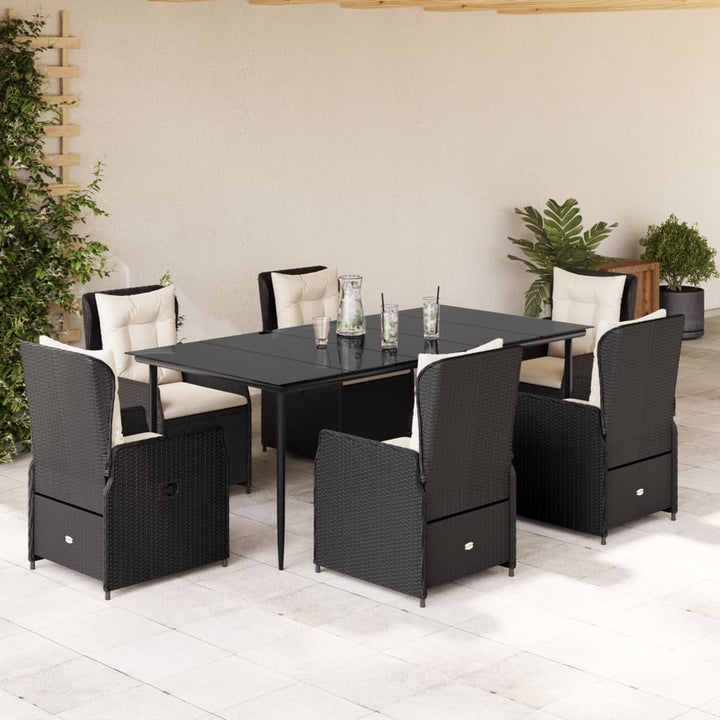 Set Mobilier De Grădină Cu Perne, 3 Piese, , Poliratan