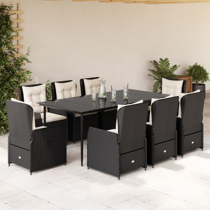 Set Mobilier De Grădină Cu Perne, 3 Piese, , Poliratan