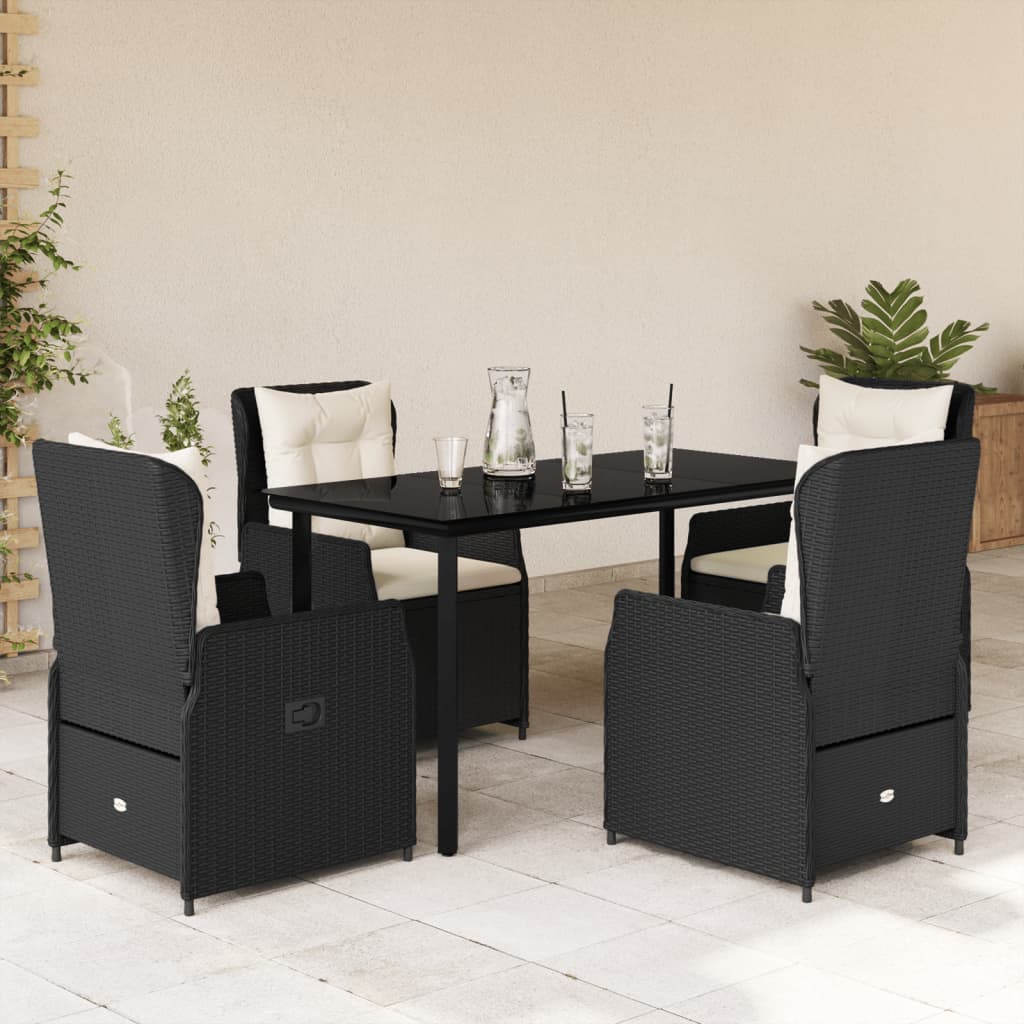 Set Mobilier De Grădină Cu Perne, 9 Piese, , Poliratan